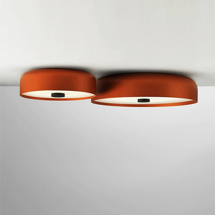 Nordisk retro rund minimalistisk indbygningsloftlampe
