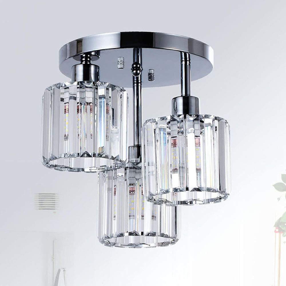 Luminera | Elegant krystalglas semi-flush loftslampe