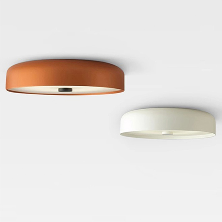 Nordisk retro rund minimalistisk indbygningsloftlampe