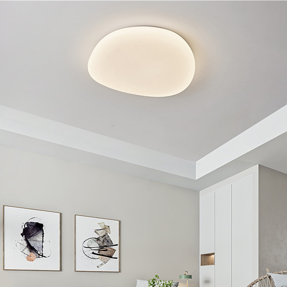 Aehelis | Moderne minimalistisk uregelmæssig pebble silhuet LED loftslampe