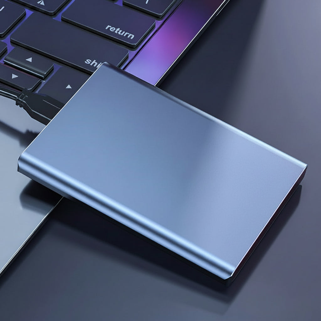 Slank kompakt letvægts ekstern bærbar SSD harddisk