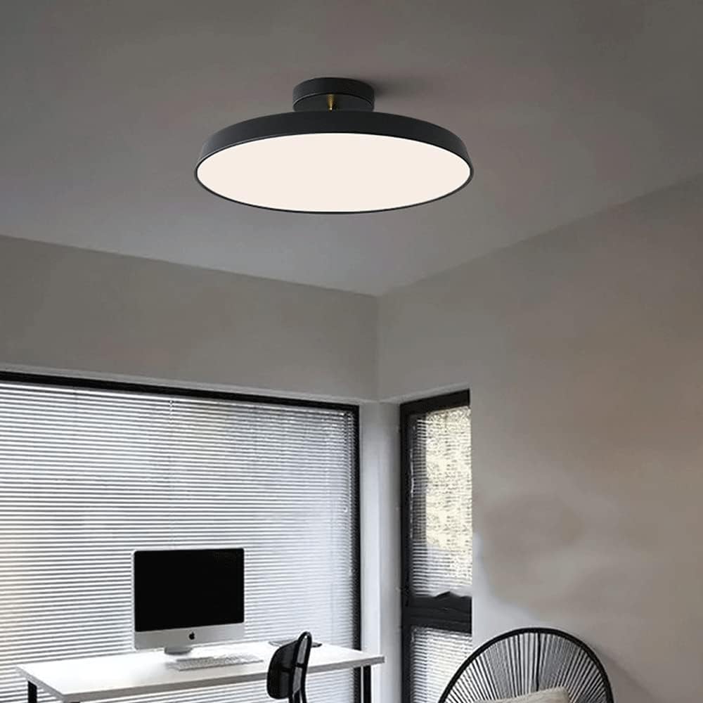 Novus | Moderne rund flush mount loftslampe med fladt panel