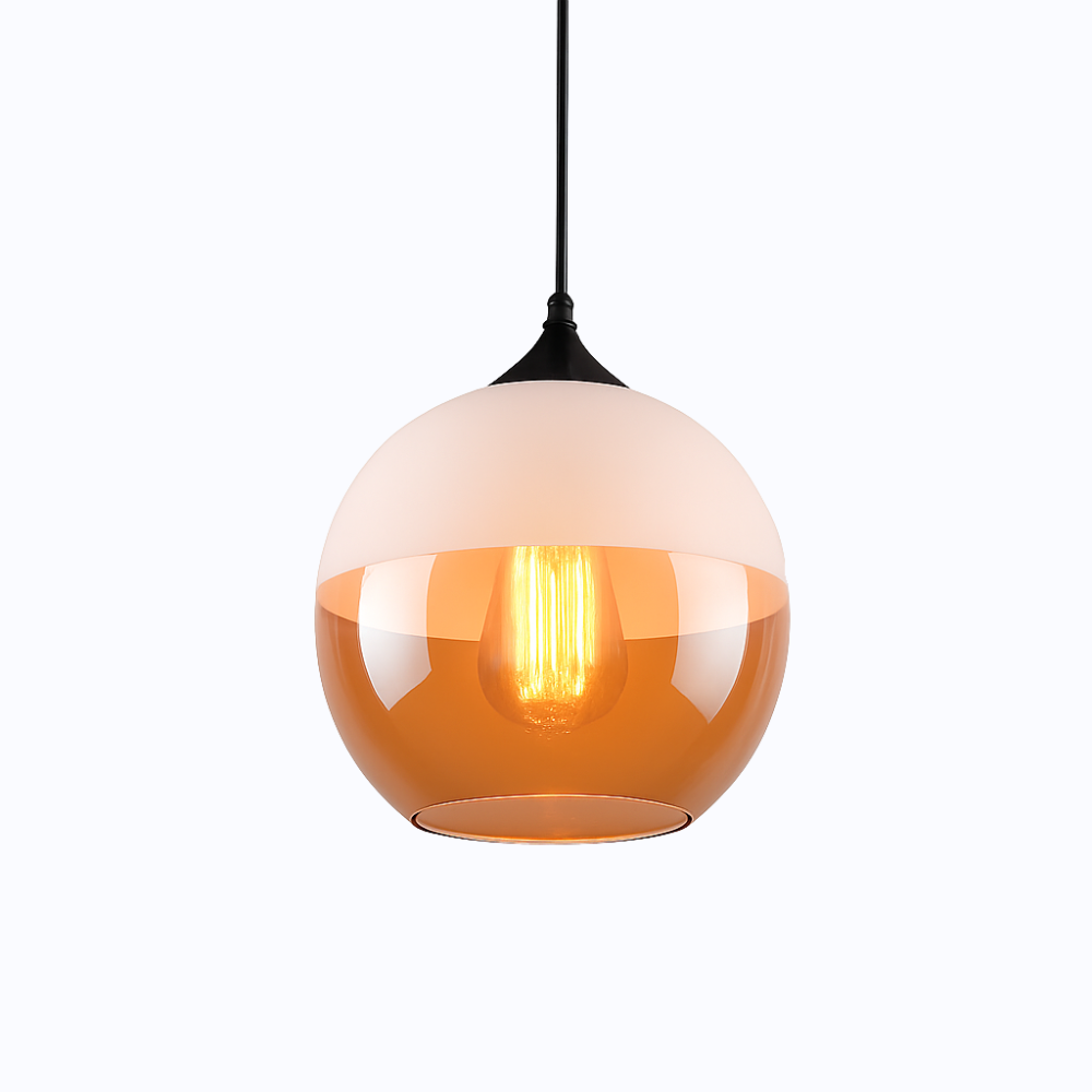 Verphine | Moderne industriel glas- og metalloftslampe