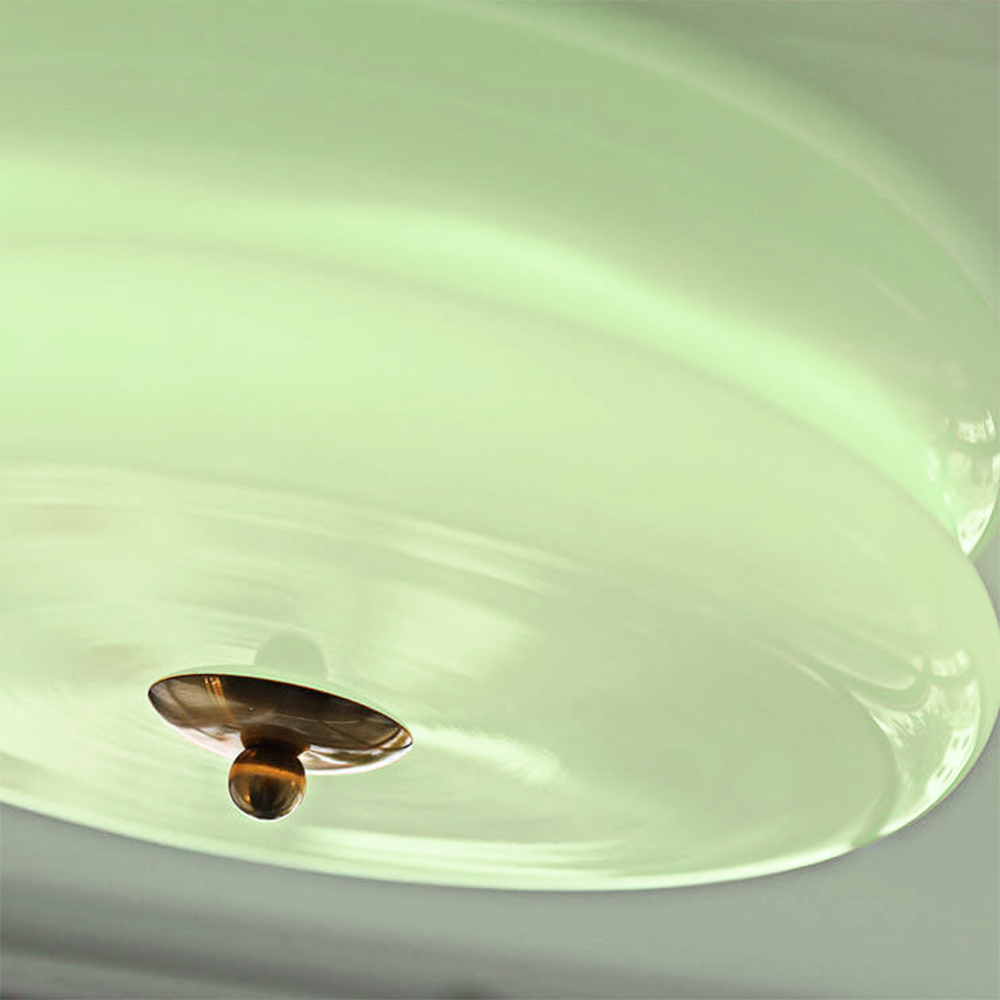 Crema | Vintage cremeglas flush mount loftslampe