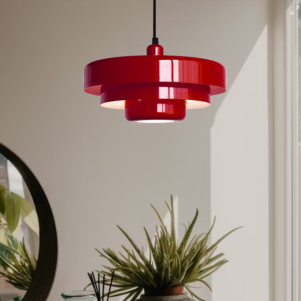 Retrova | Mid-century moderne lagdelt jernpendellampe