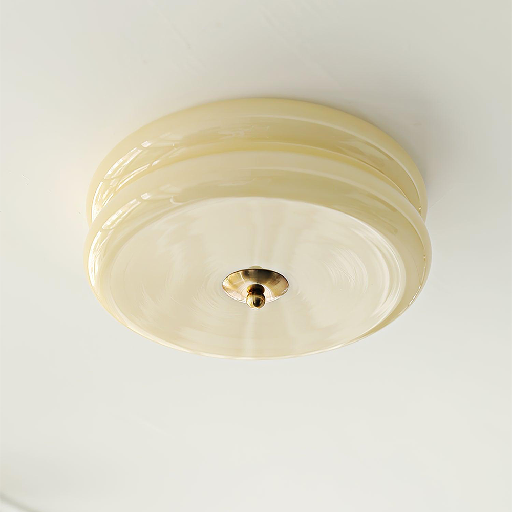 Crema | Vintage cremeglas flush mount loftslampe
