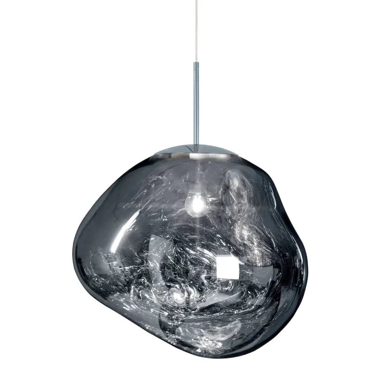 Zora | Moderne abstrakt smeltet glas gennemsigtig pendellampe