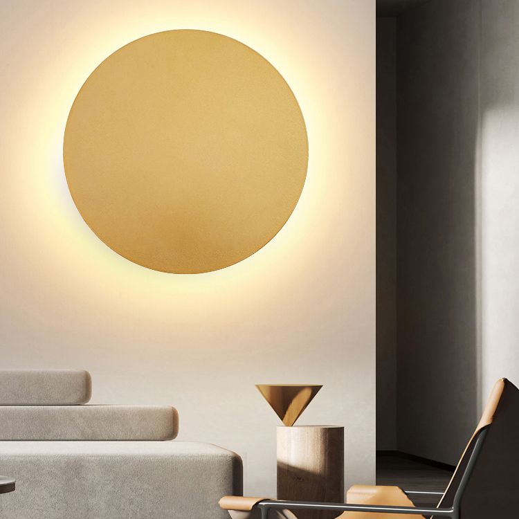 Valnor | Minimalistisk cirkulær silhuet metal halo væglampe
