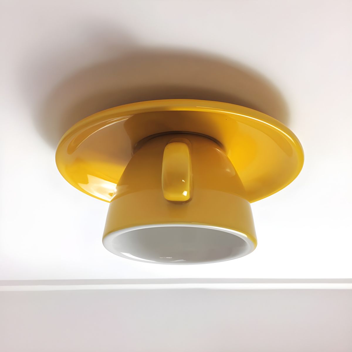 Valentina | Moderne keramisk kaffekop indbygget loftslampe