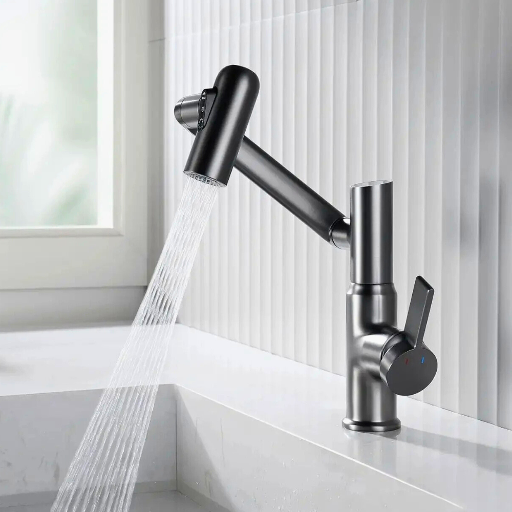 Nexus | Smart drejelig vaskearmatur med 3-sprayfunktioner og temperaturdisplay