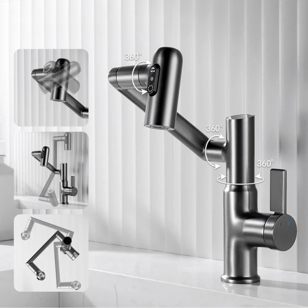Nexus | Smart drejelig vaskearmatur med 3-sprayfunktioner og temperaturdisplay