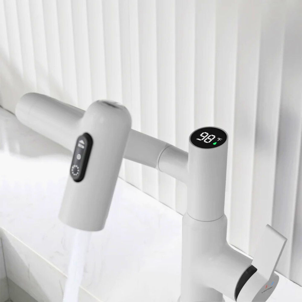 Nexus | Smart drejelig vaskearmatur med 3-sprayfunktioner og temperaturdisplay