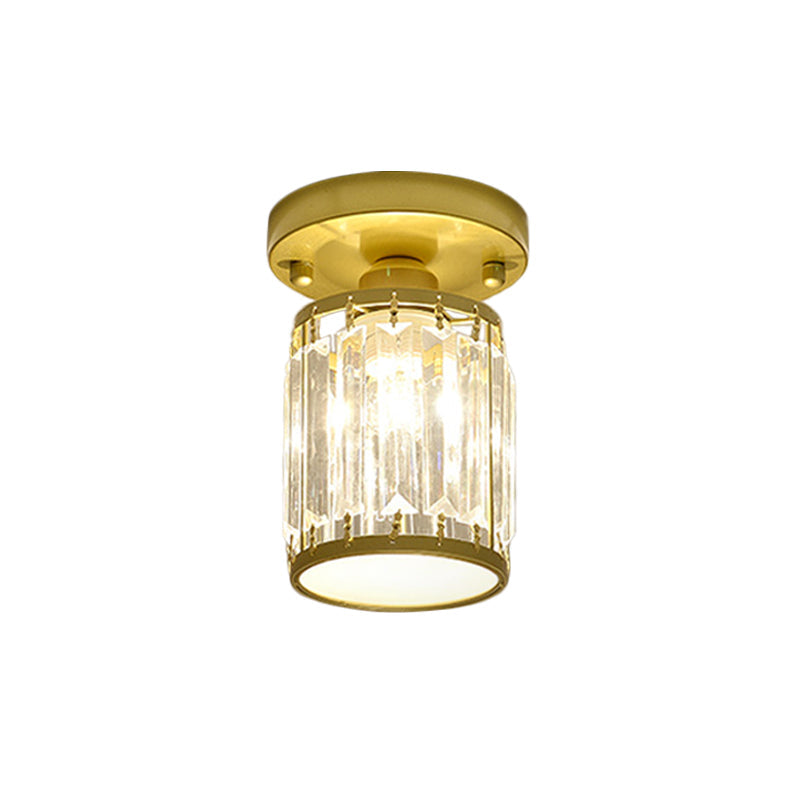 Facetteret krystal semi-indbygnings foyer loftlampe