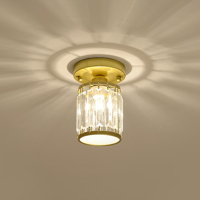 Facetteret krystal semi-indbygnings foyer loftlampe