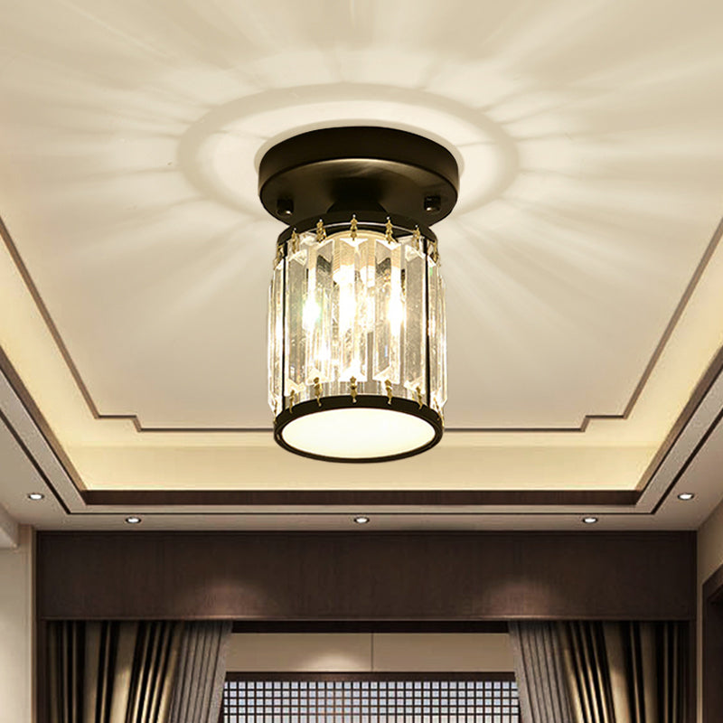 Facetteret krystal semi-indbygnings foyer loftlampe