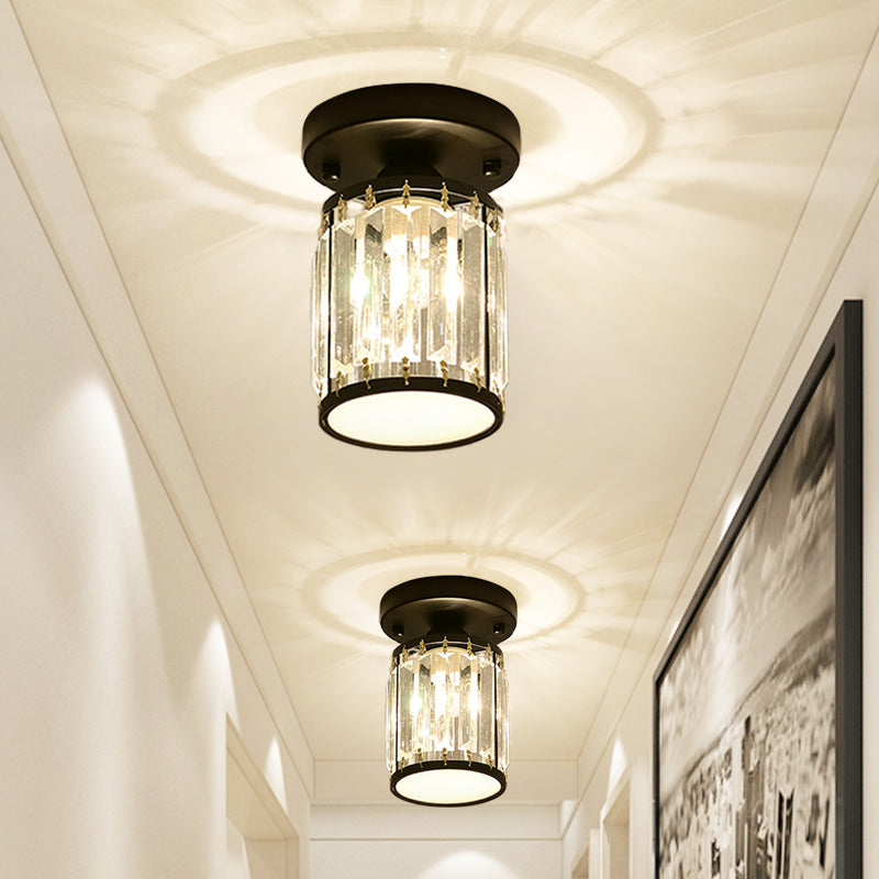 Facetteret krystal semi-indbygnings foyer loftlampe