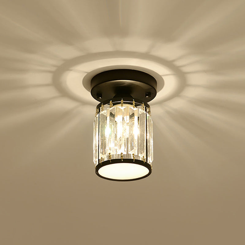Facetteret krystal semi-indbygnings foyer loftlampe