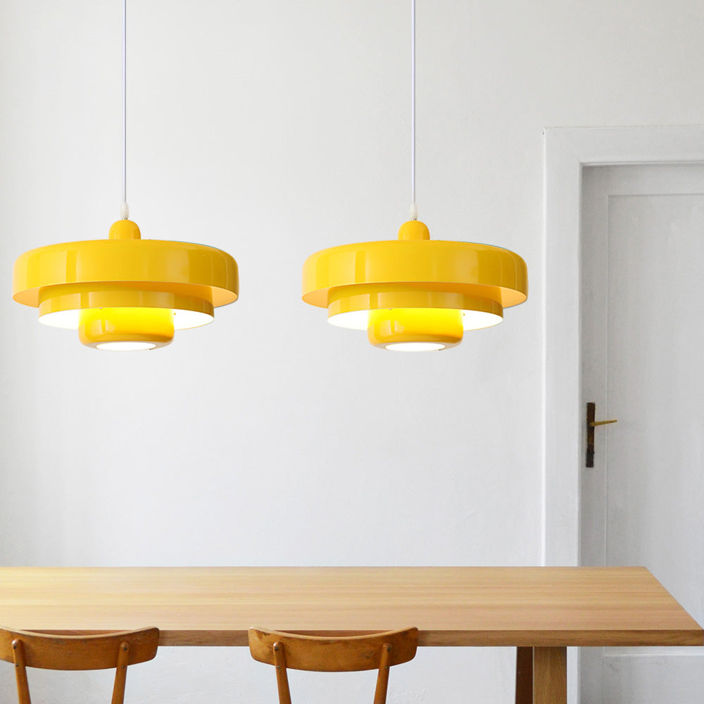 Retrova | Mid-century moderne lagdelt jernpendellampe