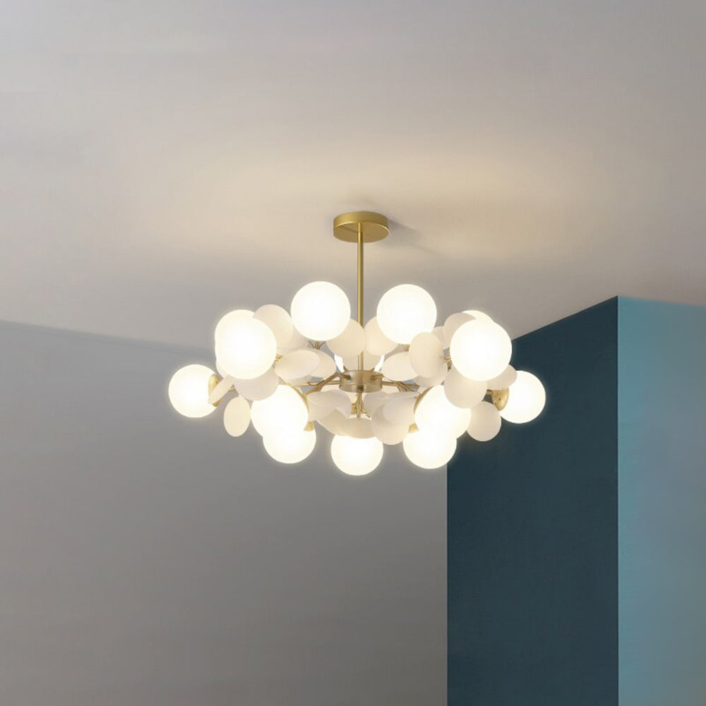 Florian | Luksuriøs geometrisk gren design glas kugle lysekrone