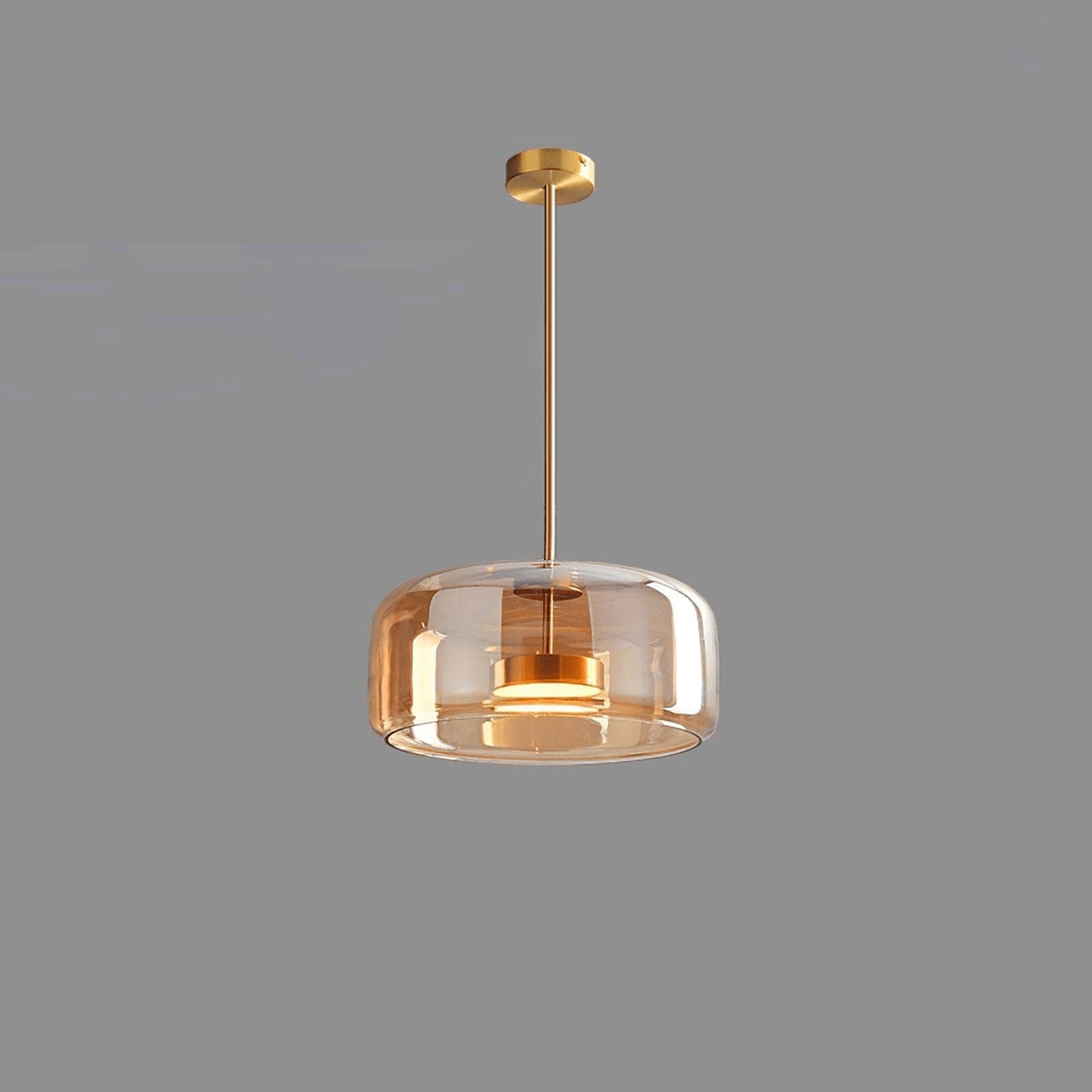 Orionth | Geometrisk Skulpturel Håndblæst Glas Kugle Pendellampe