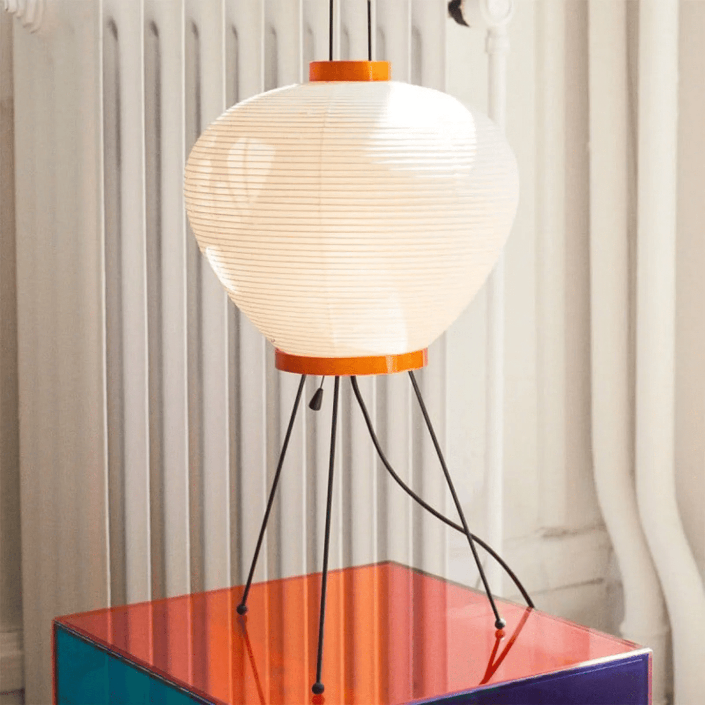 Kryntaleo | Japansk Ribbede Bambus Silhuet Oriental Accent Bordlampe