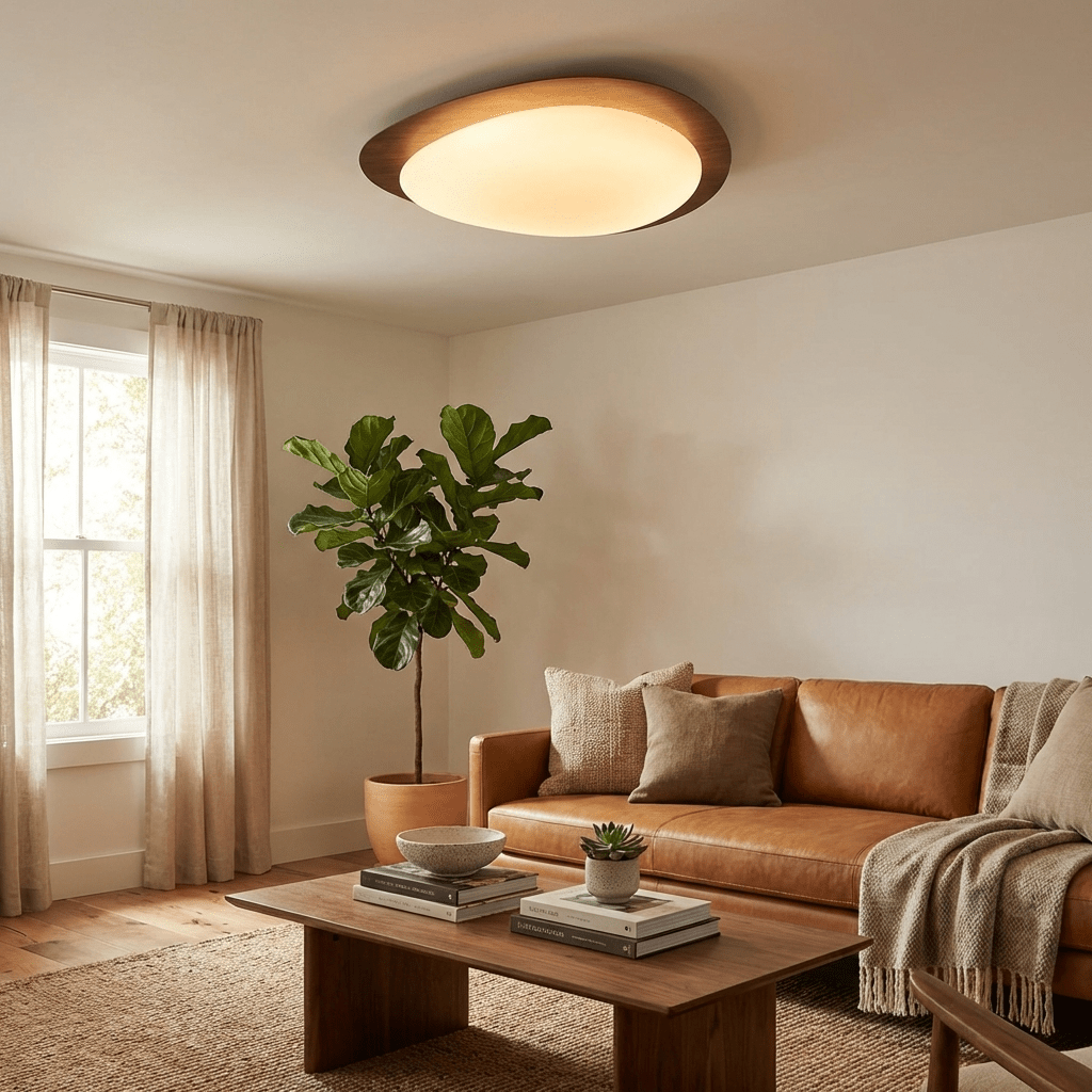 Elenorris | Skulpturel Pebble Silhuet Indbygningsloftlampe