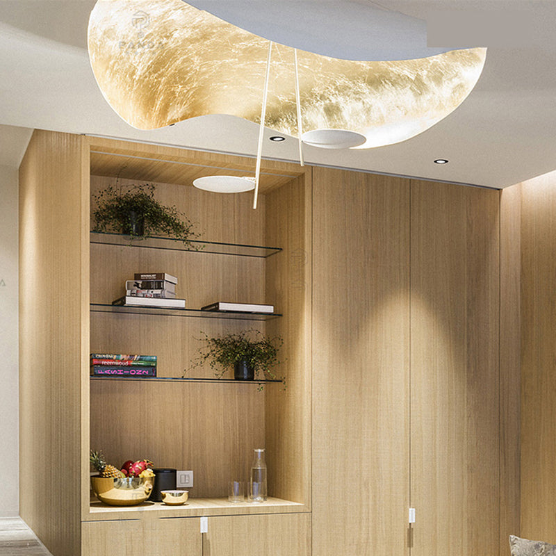 Elnari | Skulptureret blad-silhuet moderne pendel loftlampe