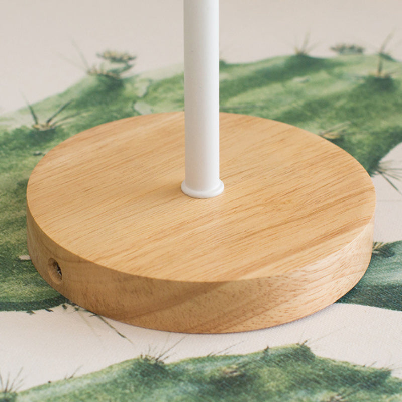 Nordisk træ siddende fugleskulptur minimalistisk væglampe