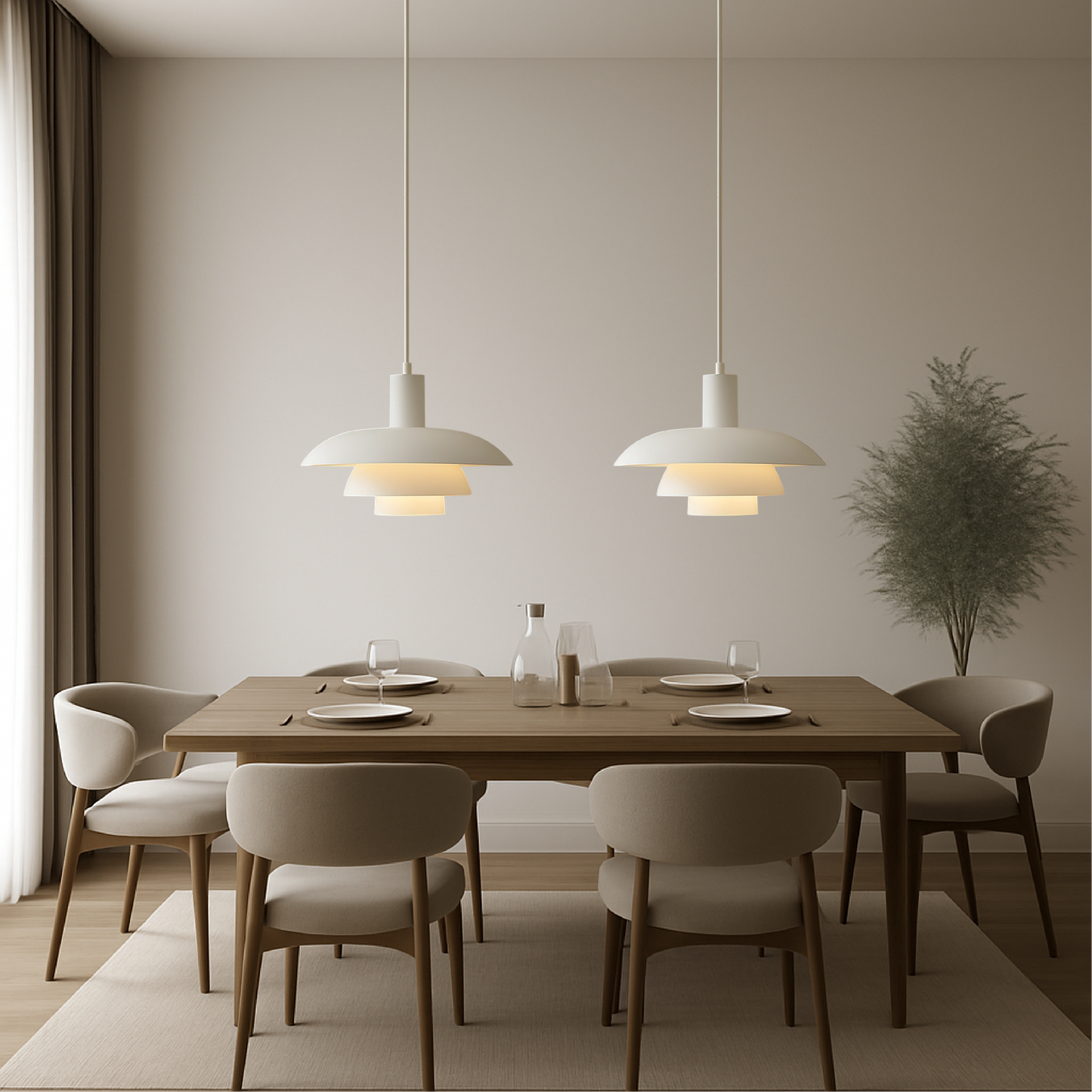 Dania | Minimalistisk dansk stil lagdelt metalpendel