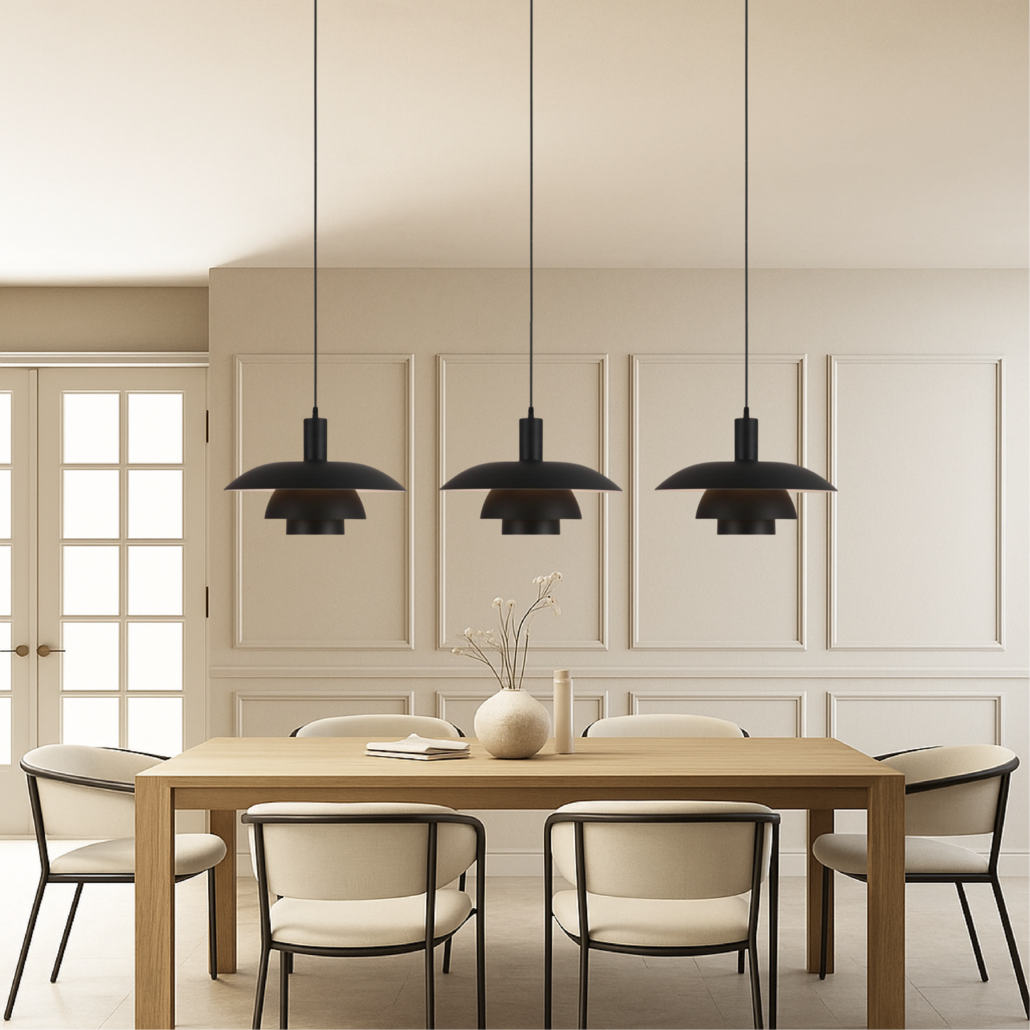 Dania | Minimalistisk dansk stil lagdelt metalpendel
