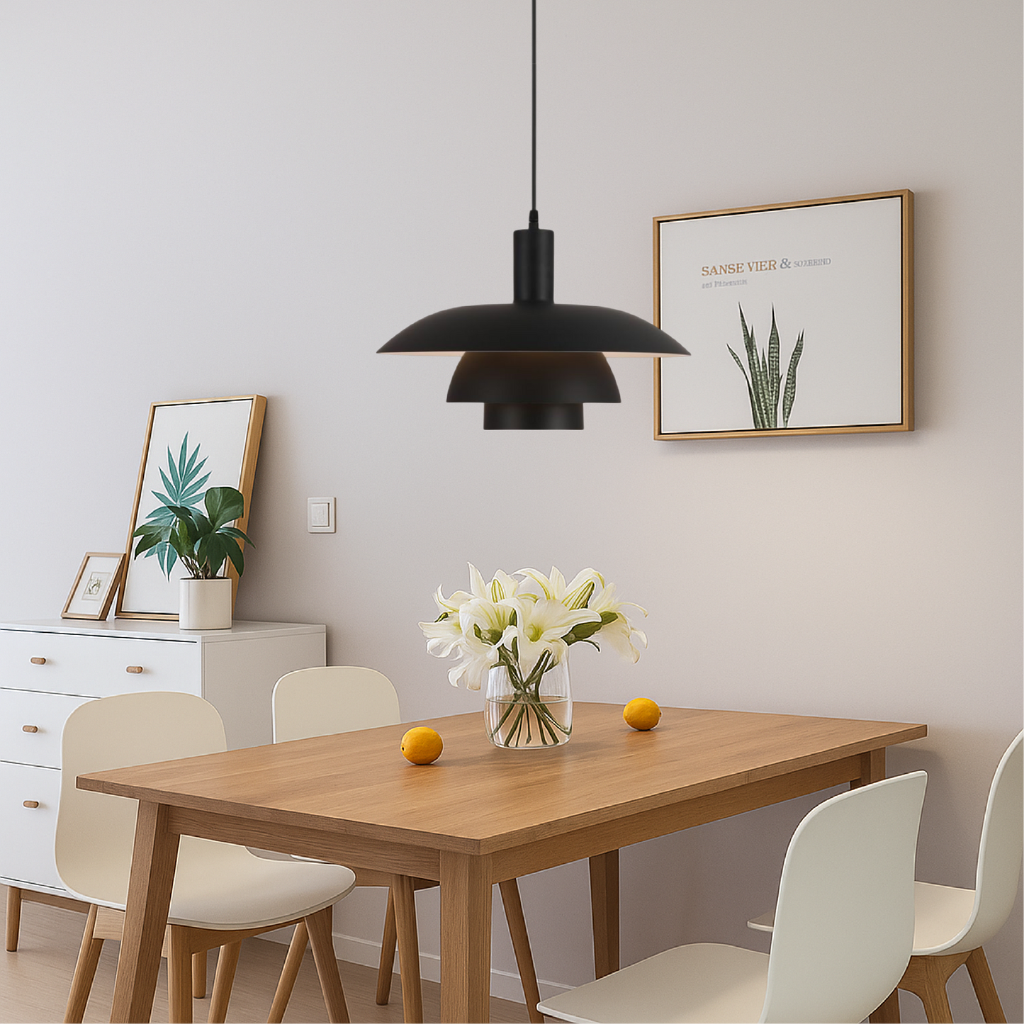 Dania | Minimalistisk dansk stil lagdelt metalpendel