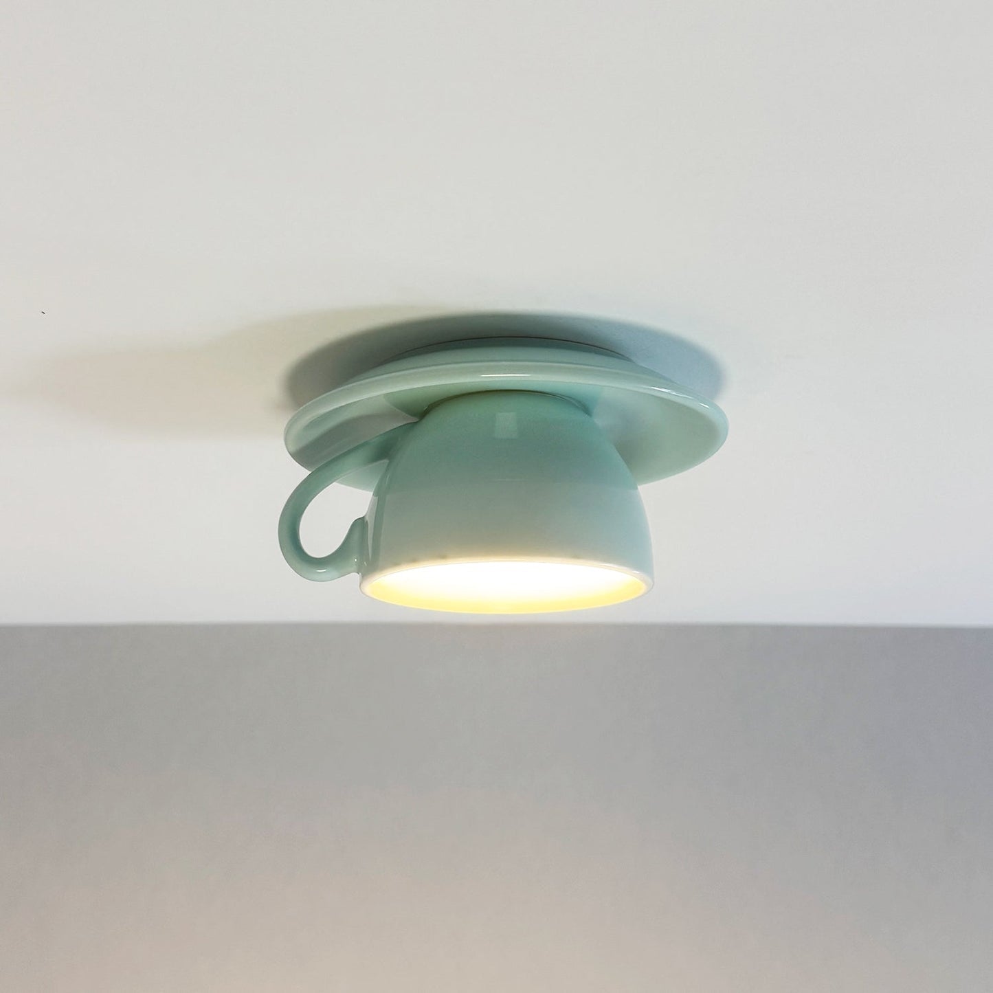 Valentina | Moderne keramisk kaffekop indbygget loftslampe