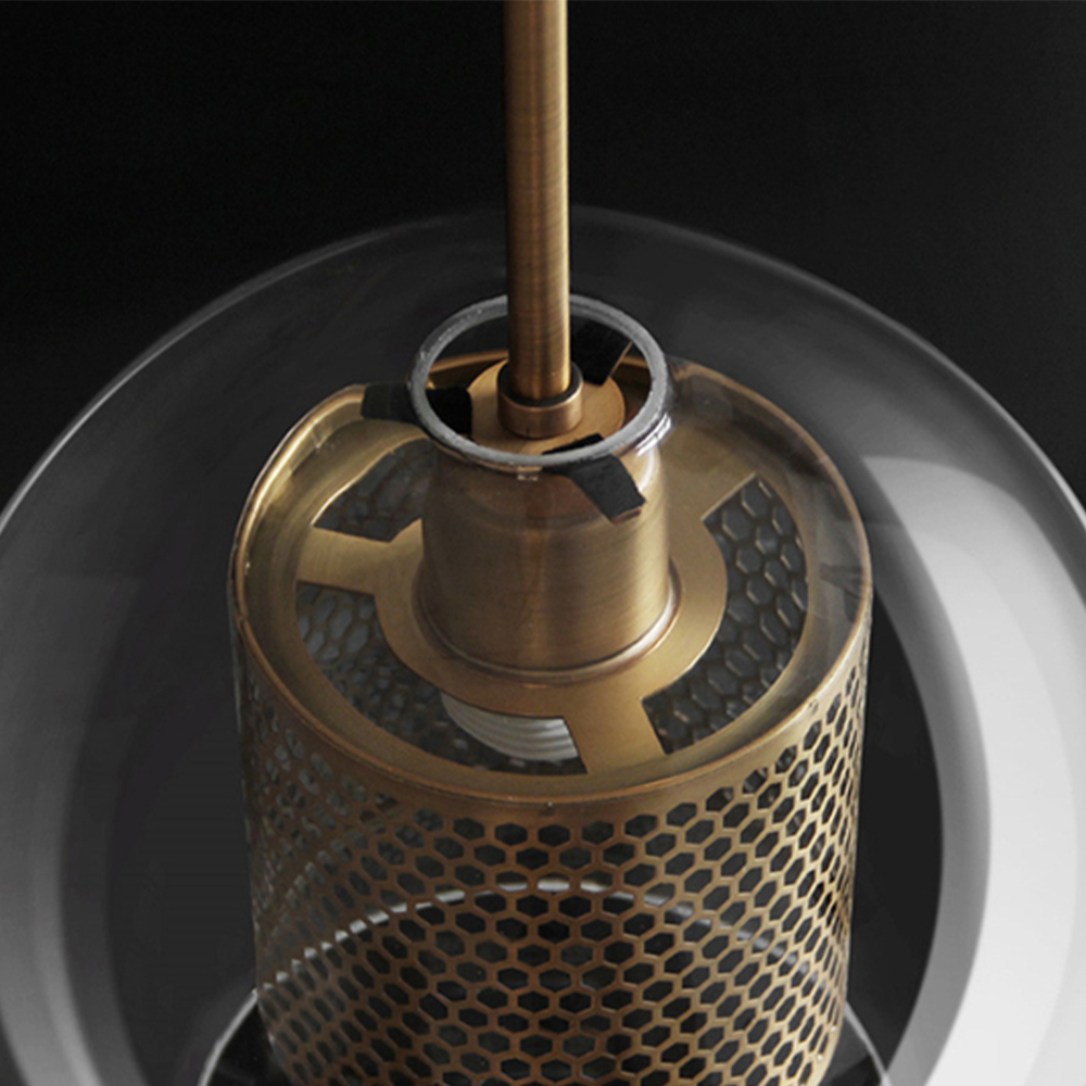 Cylura | Moderne klar glas og perforeret indre lampe pendellampe