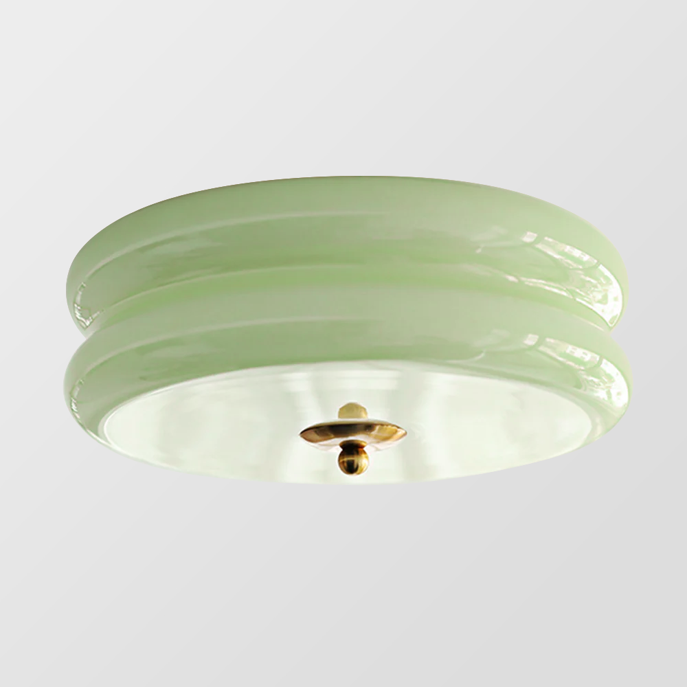 Crema | Vintage cremeglas flush mount loftslampe