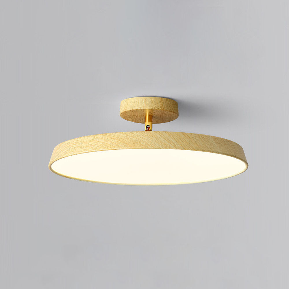 Novus | Moderne rund flush mount loftslampe med fladt panel