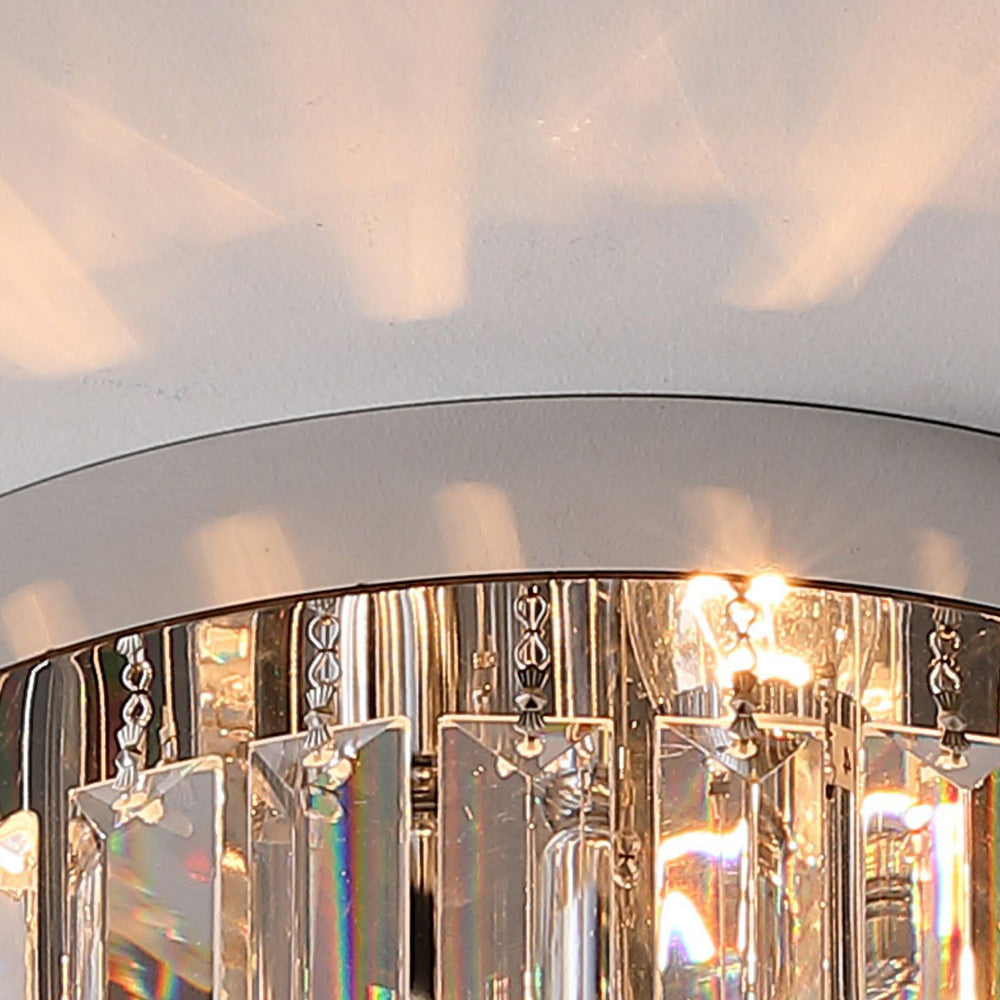 Prisma | Luksuriøs krystalprisme trommeloftslampe