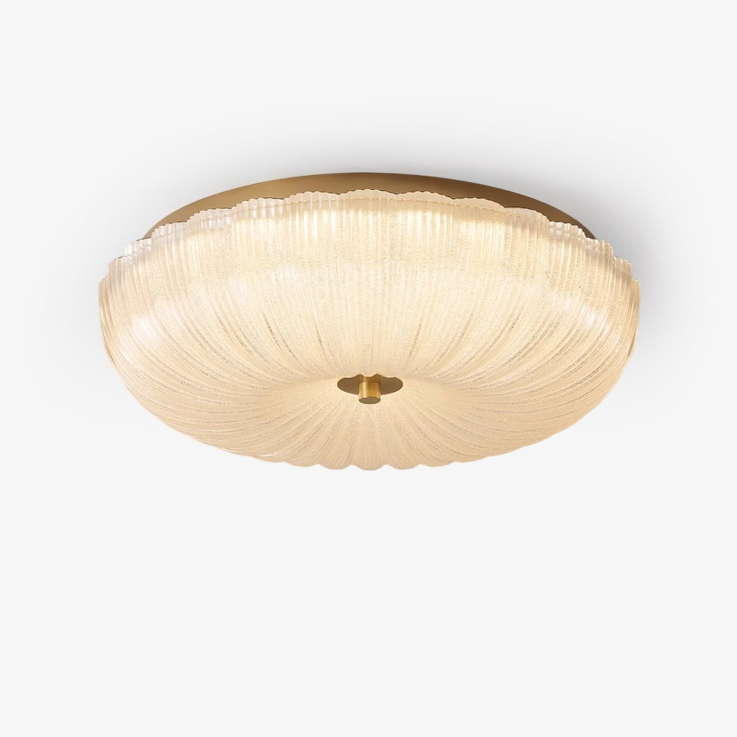 Kendrovia | Nordisk Ribbede Skinnende Glas Loftlampe
