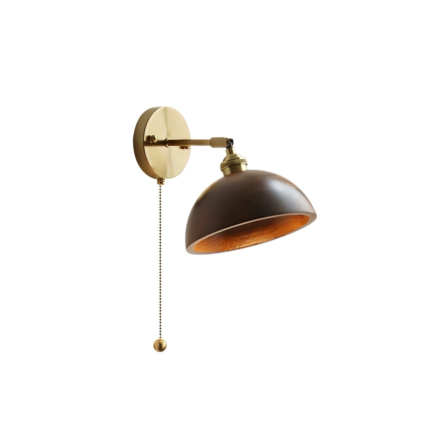 Thorgren | Mid-century geometrisk kegle silhuet træ væglampe