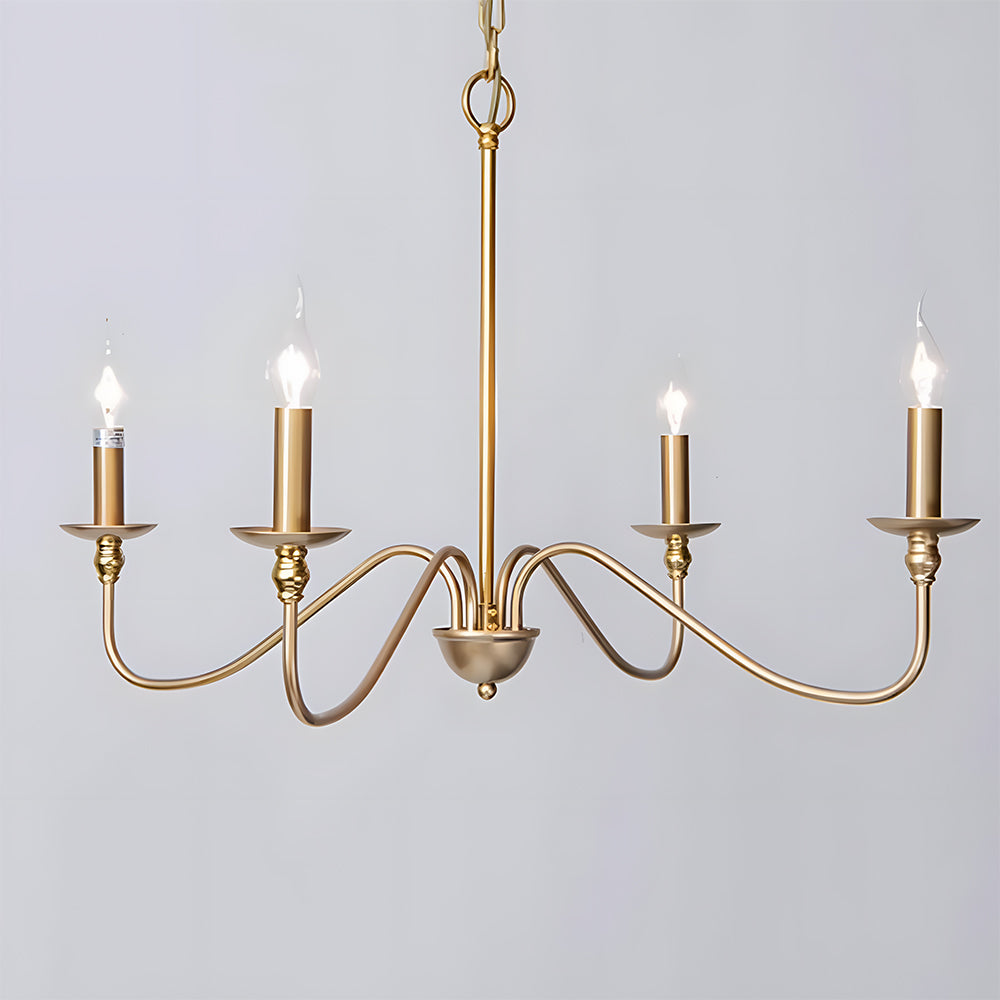 Virona | Moderne sort lysestage-stil buet arm lysekrone