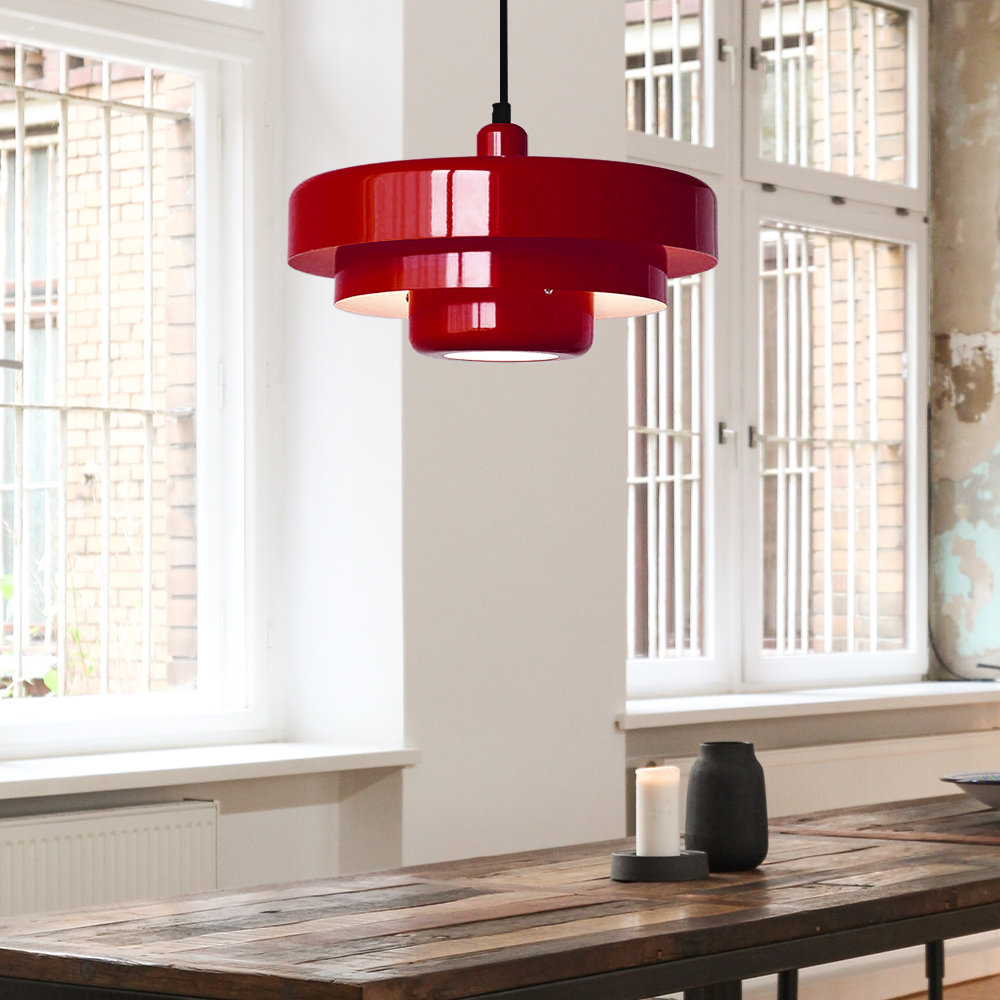 Retrova | Mid-century moderne lagdelt jernpendellampe