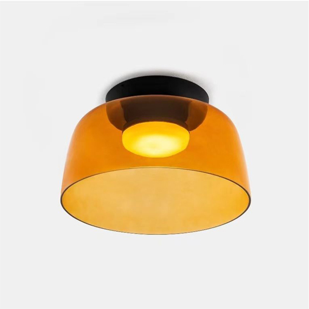 Nebula | Moderne lagdelt glødende glas kuppelloftslampe