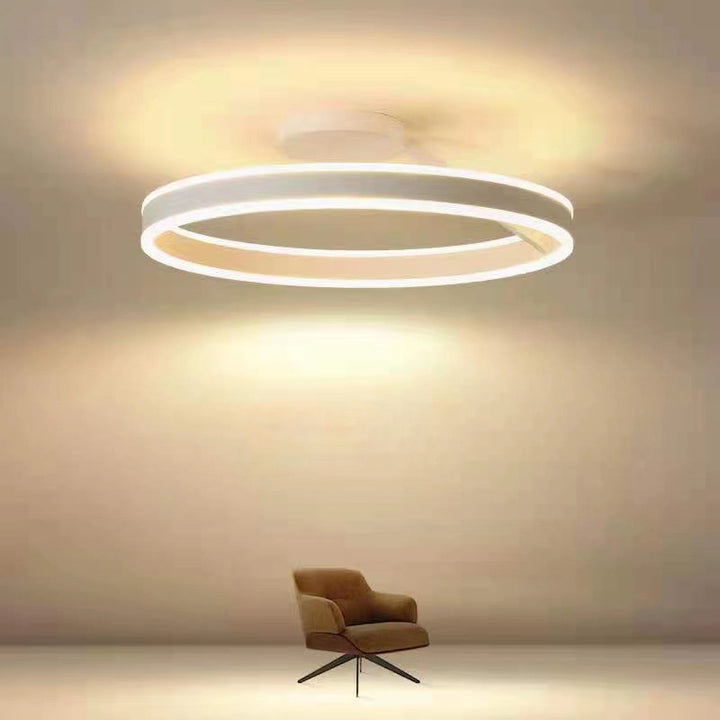 Aeris | Nordisk cirkulær metal flush mount loftslampe