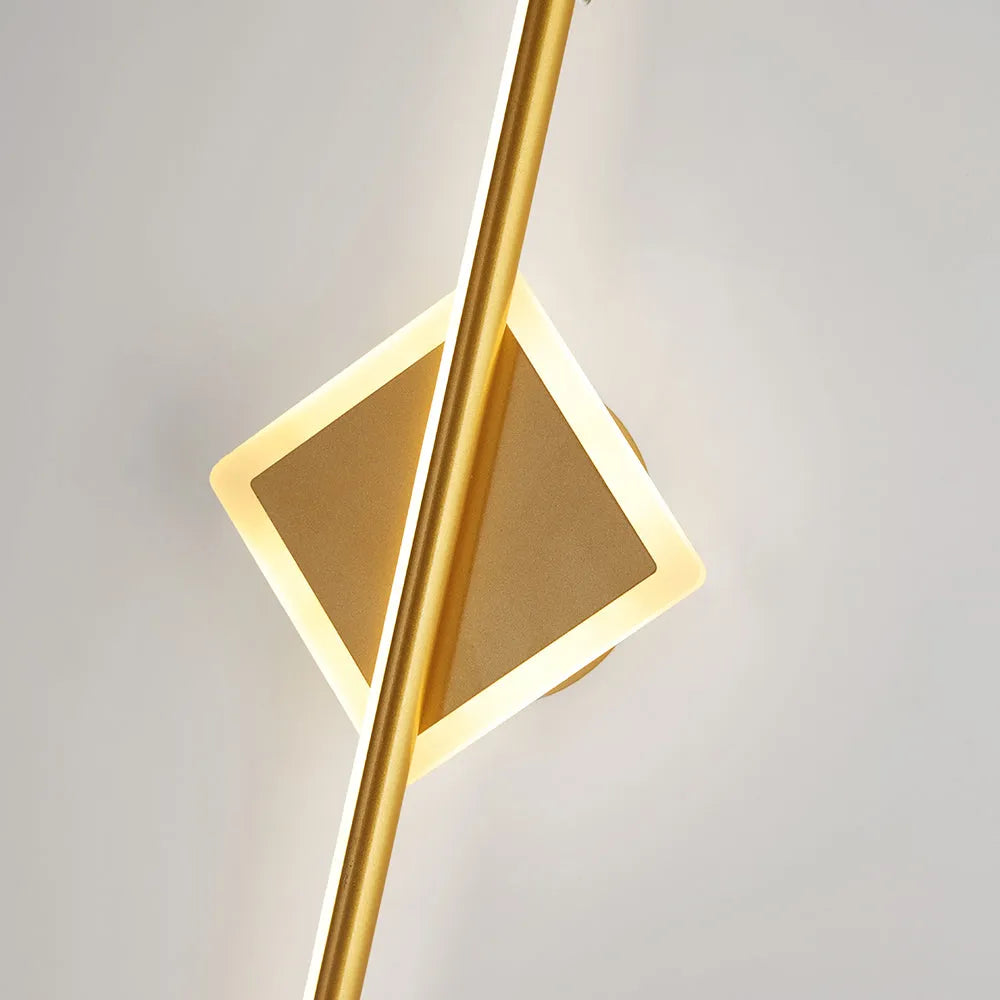 Vaelux | Minimalistisk lineær geometrisk silhuet sminkevæglampe