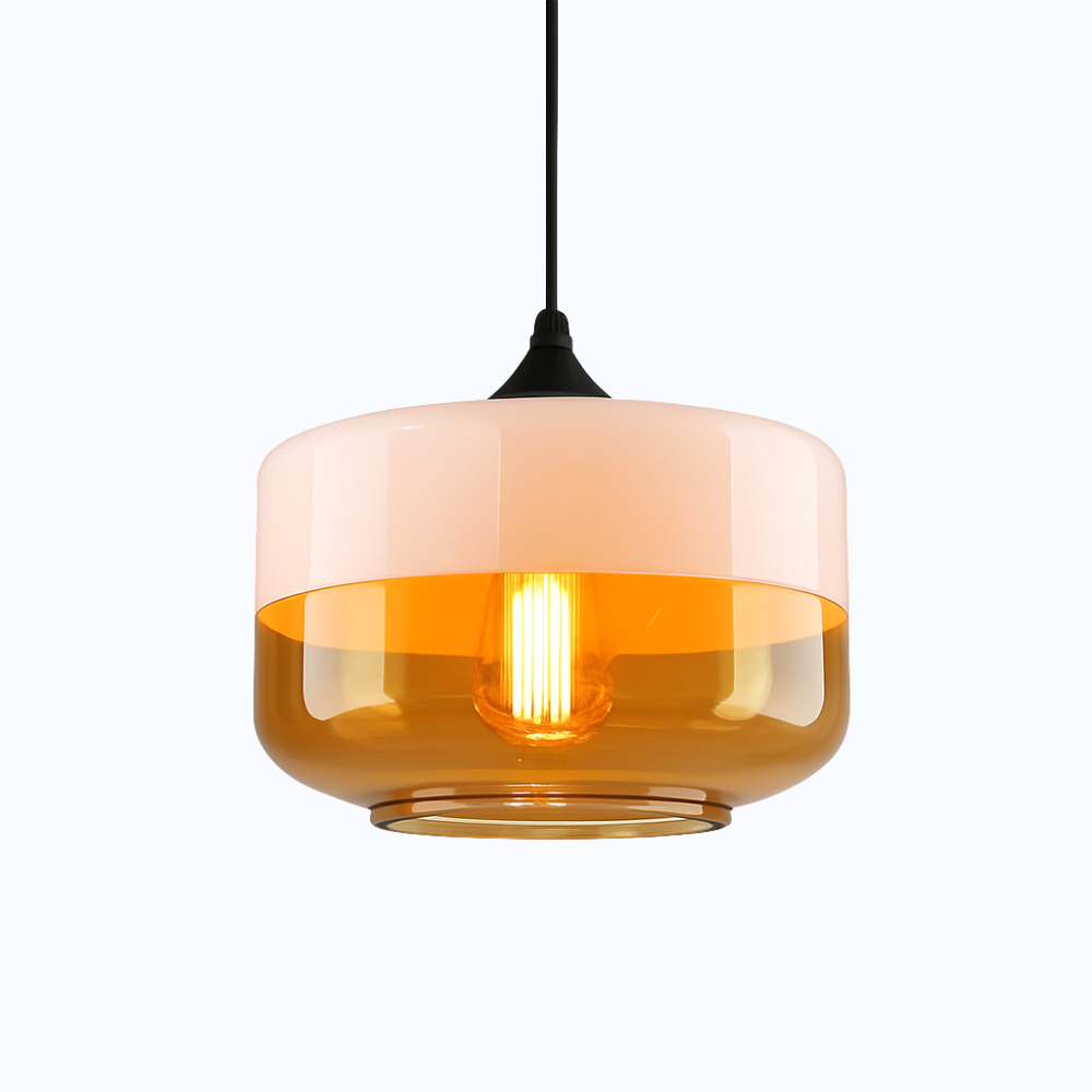 Verphine | Moderne industriel glas- og metalloftslampe