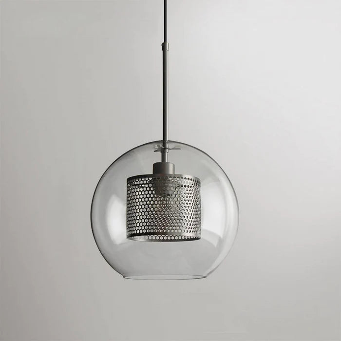 Cylura | Moderne klar glas og perforeret indre lampe pendellampe