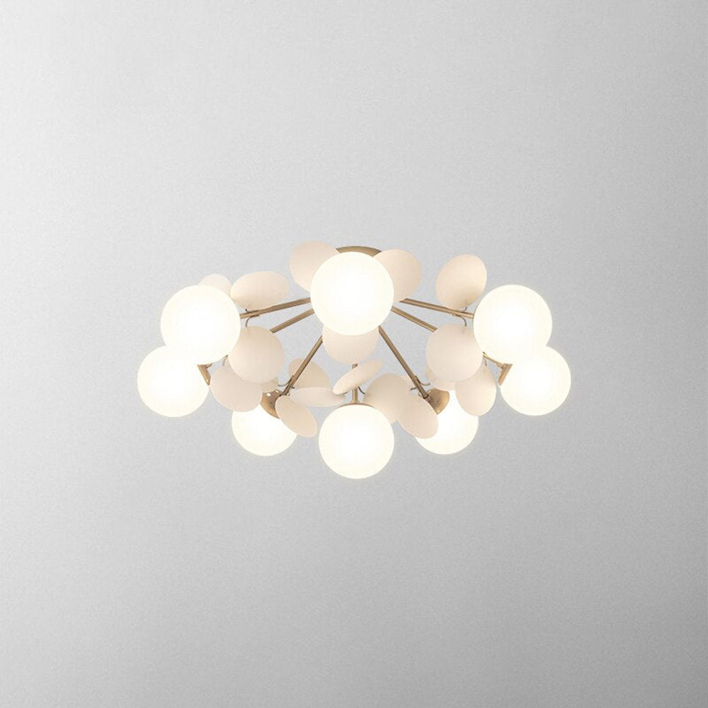 Florian | Luksuriøs geometrisk gren design glas kugle lysekrone
