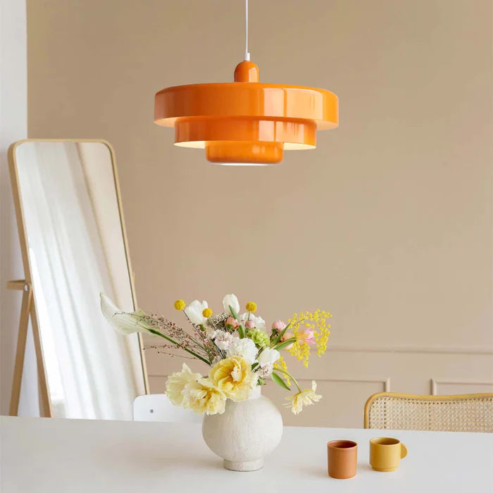 Retrova | Mid-century moderne lagdelt jernpendellampe