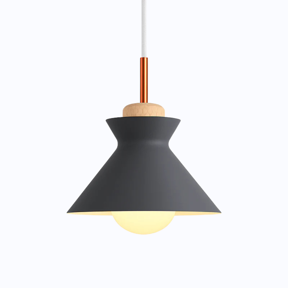 Ferune | Nordisk industriel metal skærm pendel lampe