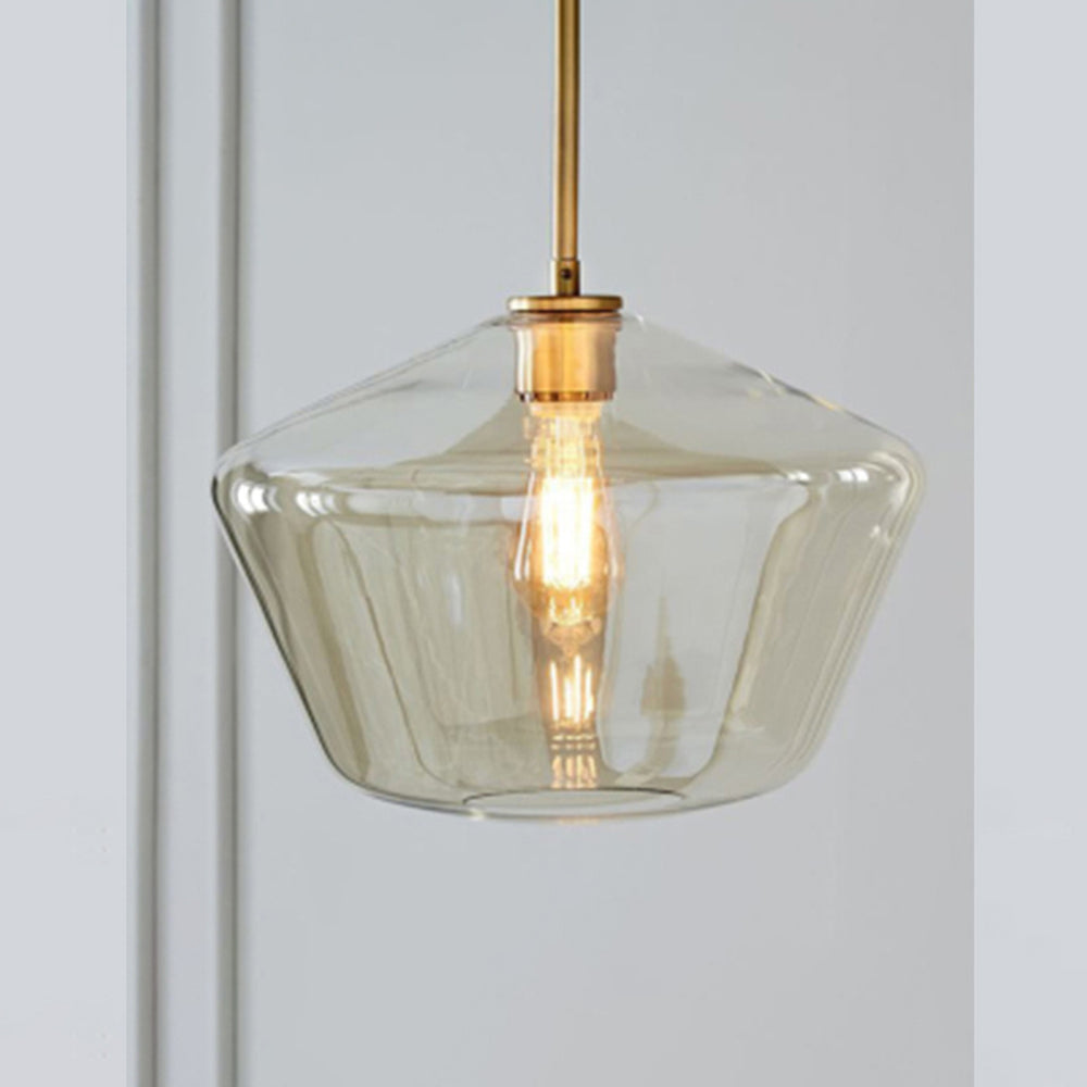Niris| Nordisk diamantformet geometrisk glas pendellampe