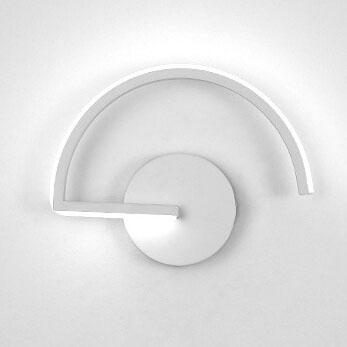 Buet bue silhuet minimalistisk halo glød væglampe